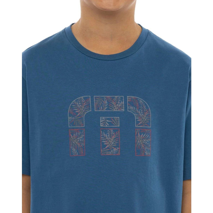 TRAVIS MATHEW YOUTH SHARK WATCHER T-SHIRT - MID BLUE