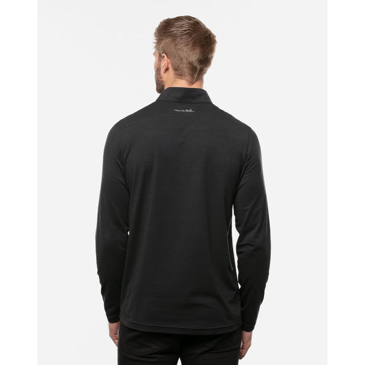 TRAVIS MATHEW MENS HAVASU 2.0 QUARTER ZIP PULLOVER - BLACK