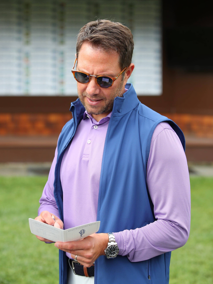 Donald Ross Mens Sport Fit SUPER GOLF Elements Full Zip Vest - NAVY