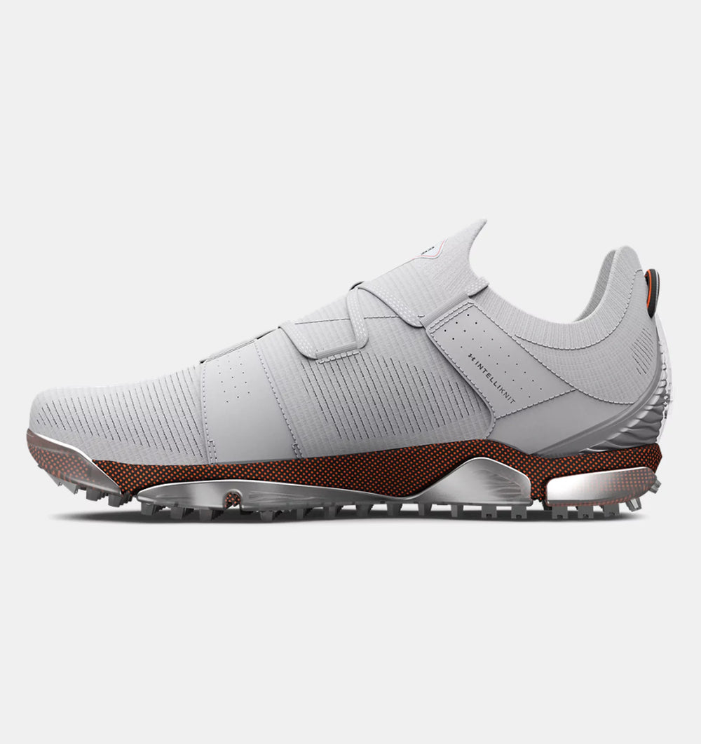 Under Armour Mens HOVR Tour Spikeless WIDE Golf Shoe - HALO GRAY/AFTER BURN - Golf Anything Canada