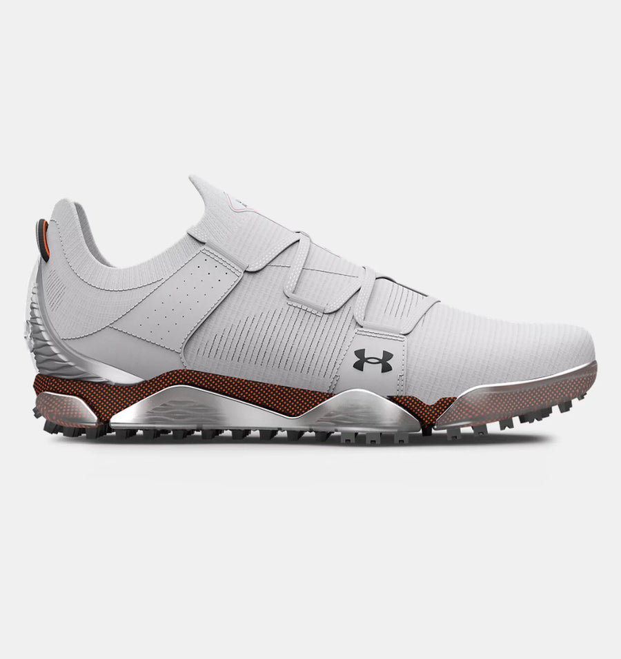 Under Armour Mens HOVR Tour Spikeless WIDE Golf Shoe - HALO GRAY/AFTER BURN - Golf Anything Canada
