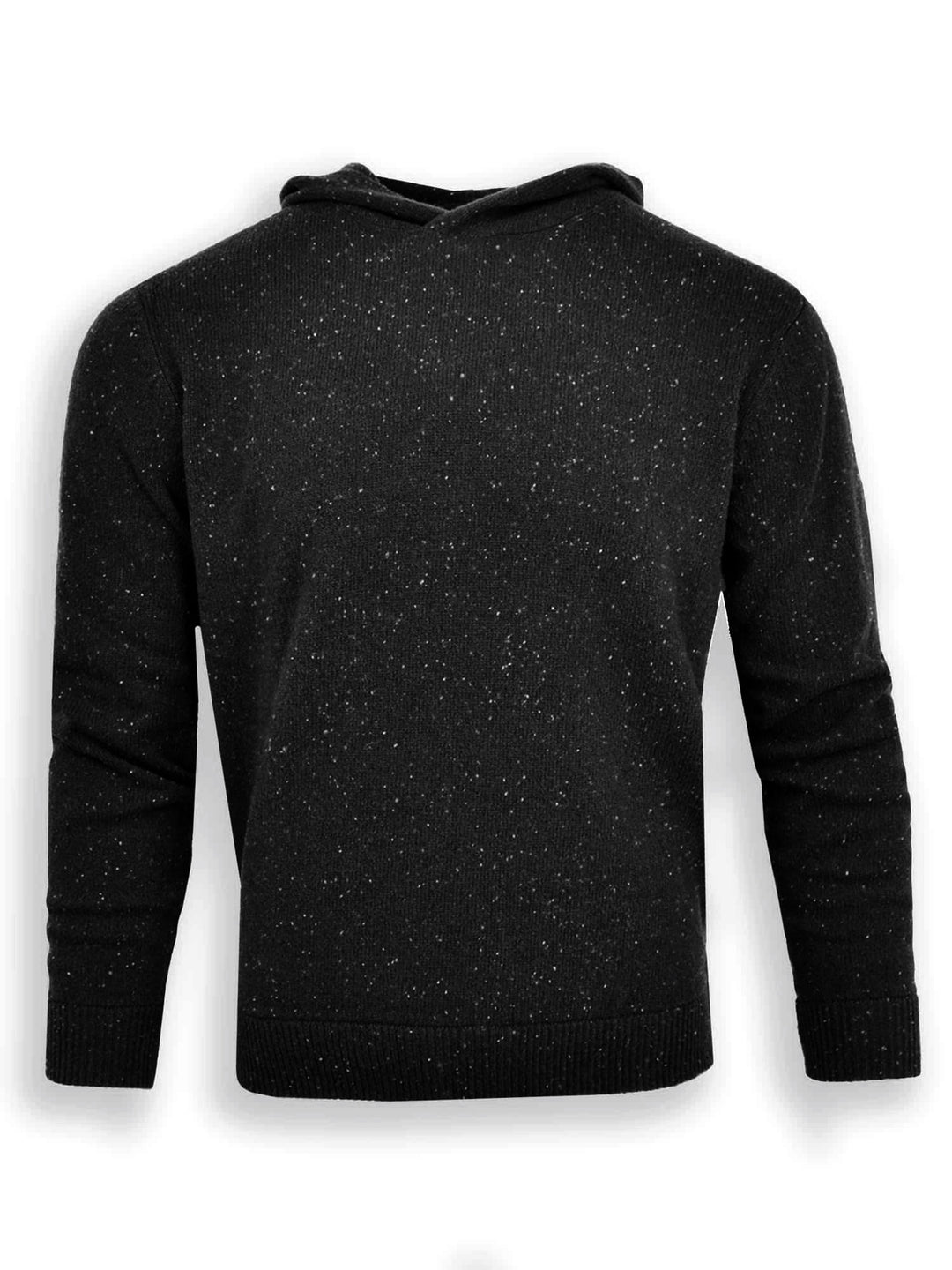 Donald Ross Mens Sport Fit TUCKER Wool Hoodie - BLACK