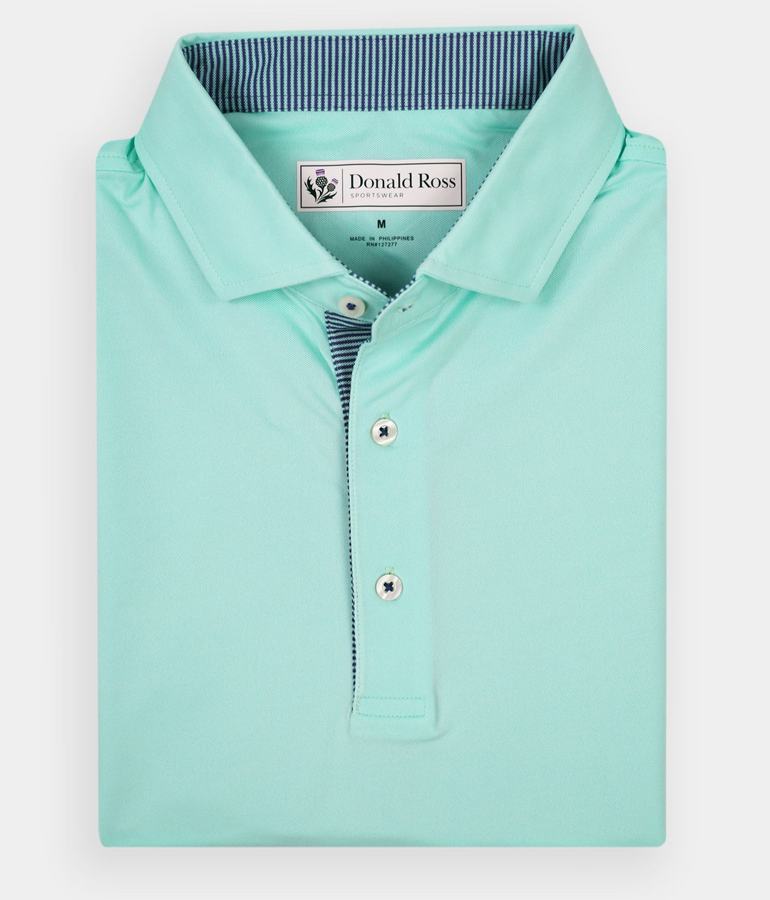 Donald Ross Mens Classic Fit SALEM Polo - MINT