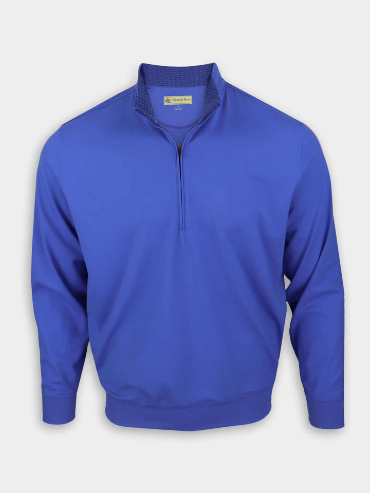 Donald Ross Mens Classic Fit Super Golf Performance Fleece Pullover  - ROYAL