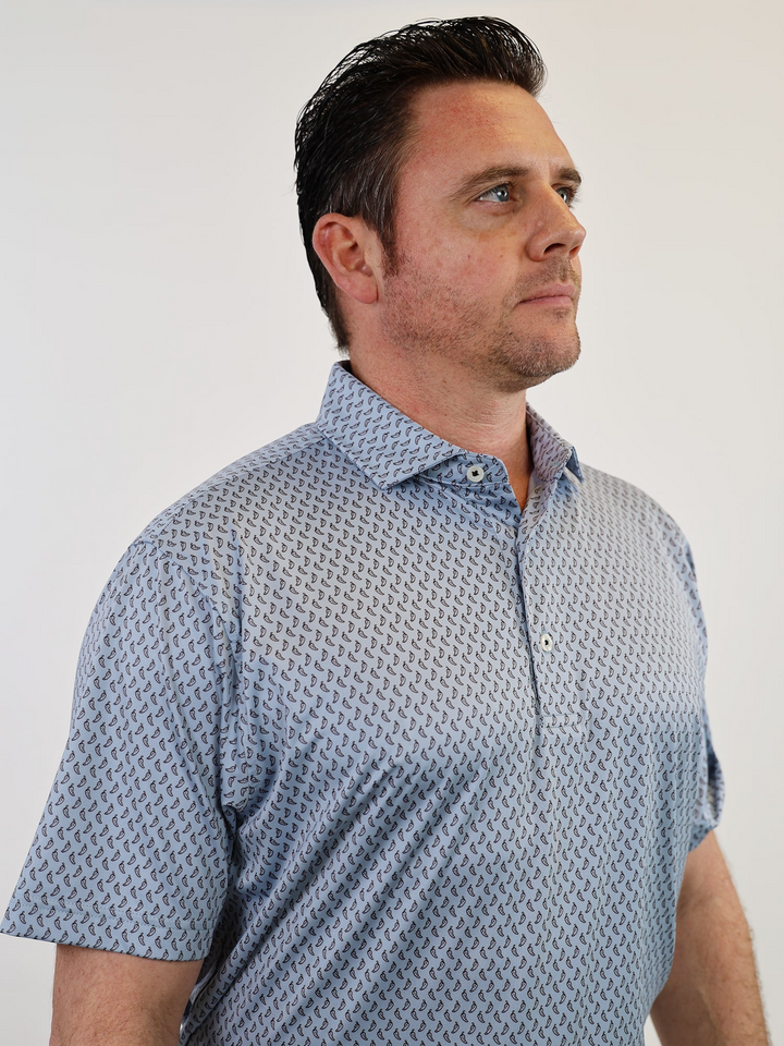 Donald Ross Mens Classic Fit SARASOTA Polo - SLATE