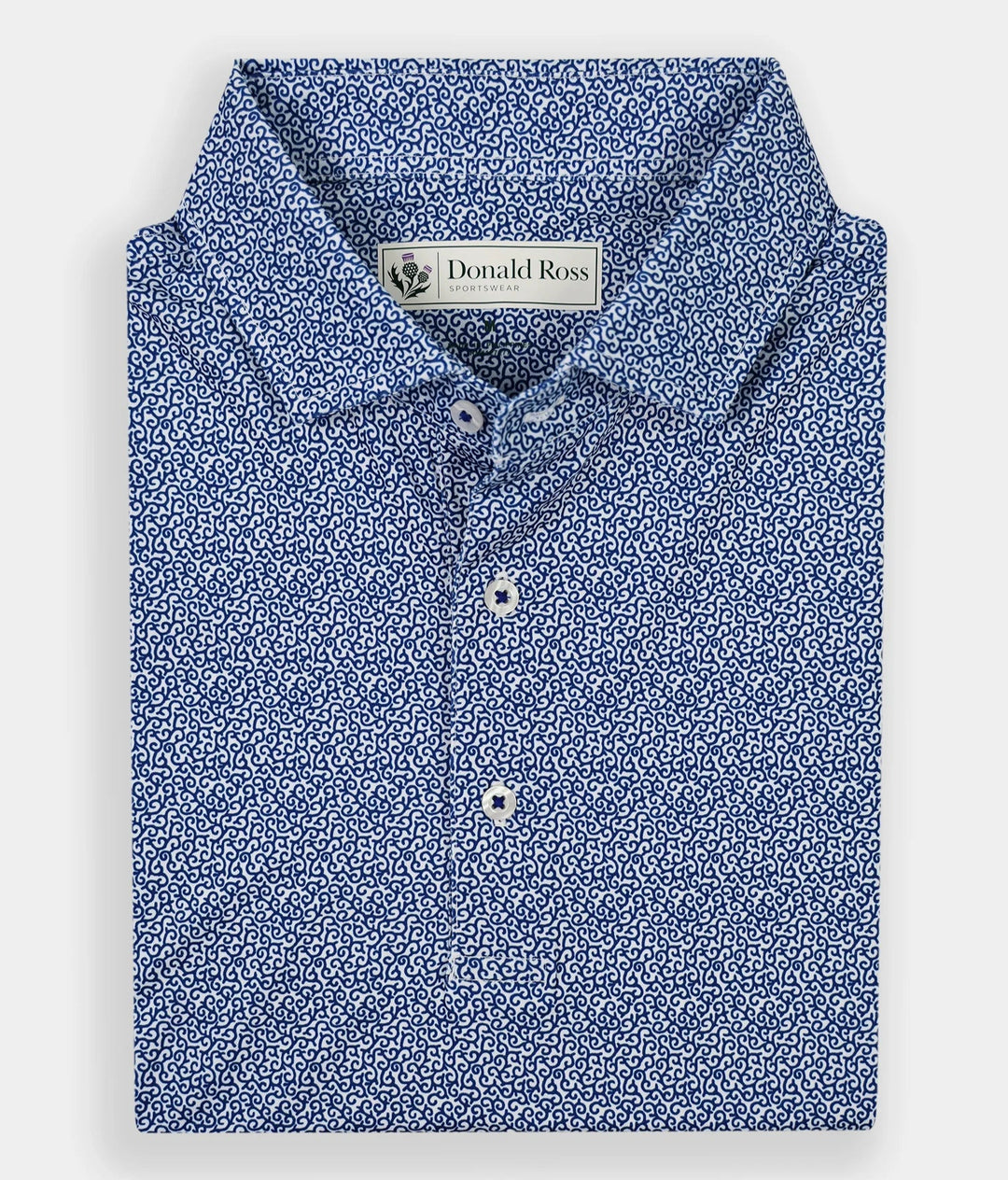 Donald Ross Mens Classic Fit HOLDEN Polo - NAVY