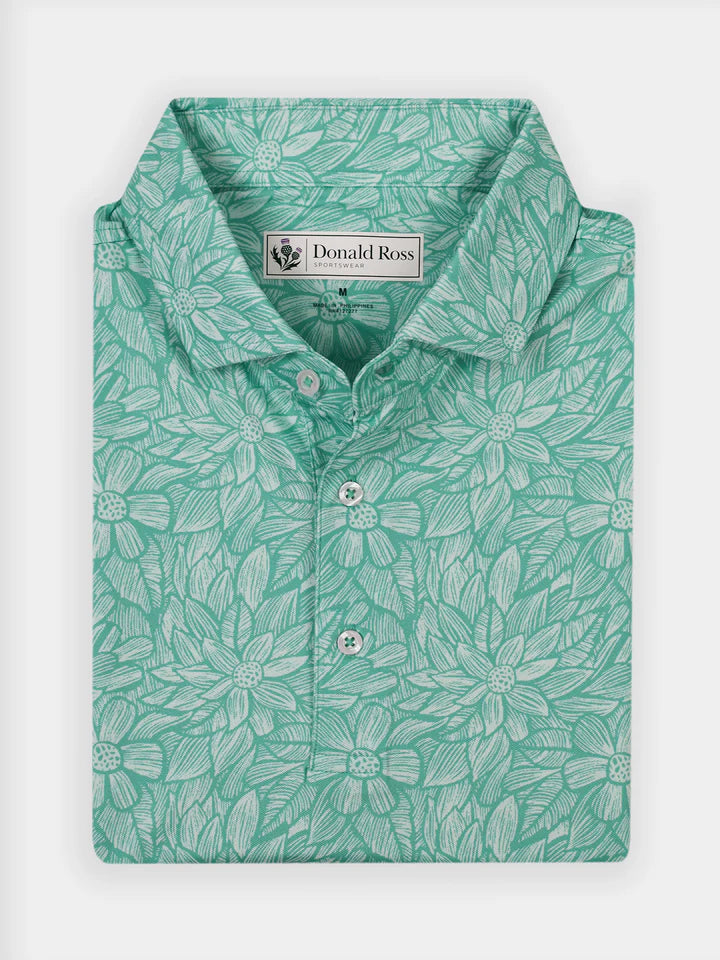 Donald Ross Mens Classic Fit WHITINSVILLE Polo - MINT