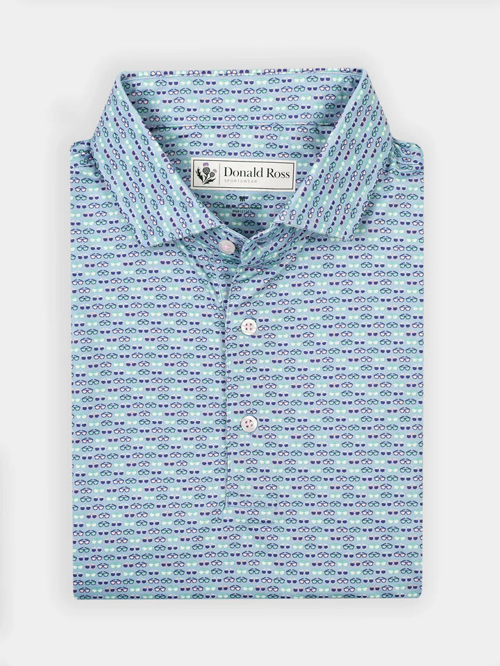 Donald Ross Mens Classic Fit JUNO Polo - NEPTUNE MULTI
