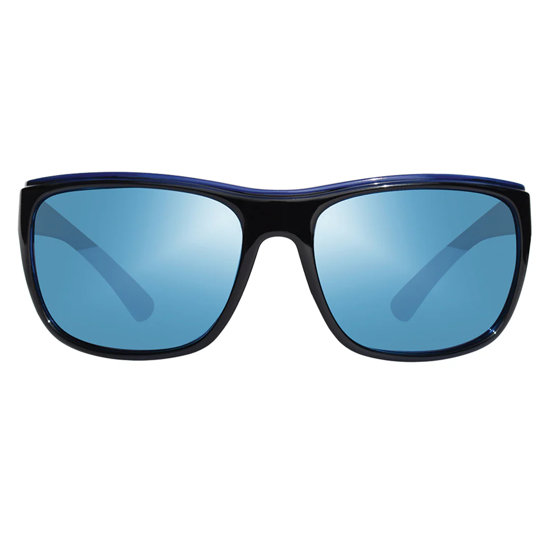 Revo Enzo  Glass Lens Polarized Sunglasses  - Black/Revo H20 Blue