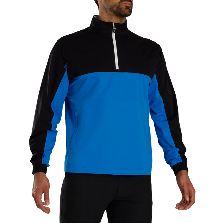Footjoy Men's HydroKnit Pullover - BLACK / BLUE