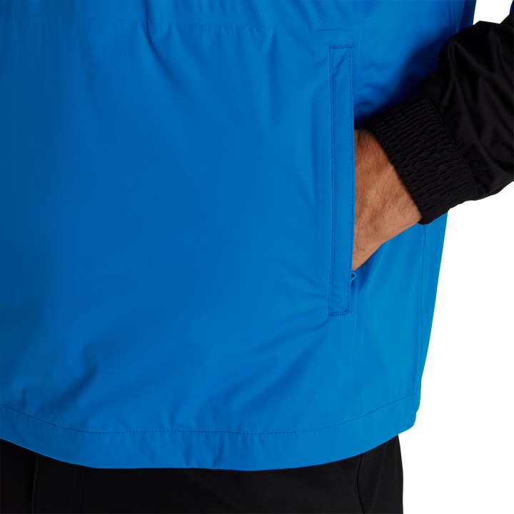 Footjoy Men's HydroKnit Pullover - BLACK / BLUE