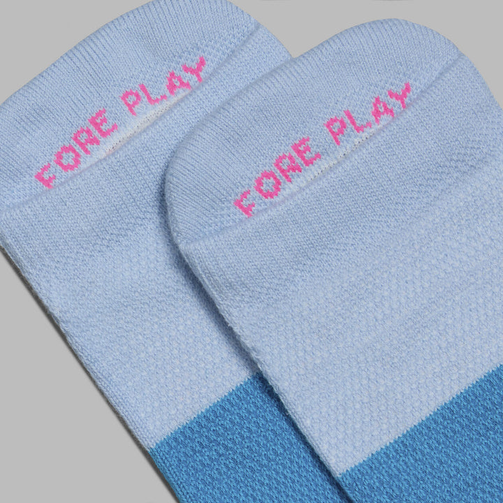 G/FORE WOMENS TWO TONE FORE PLAY ANKLE SOCK - BAJA / VENETIAN