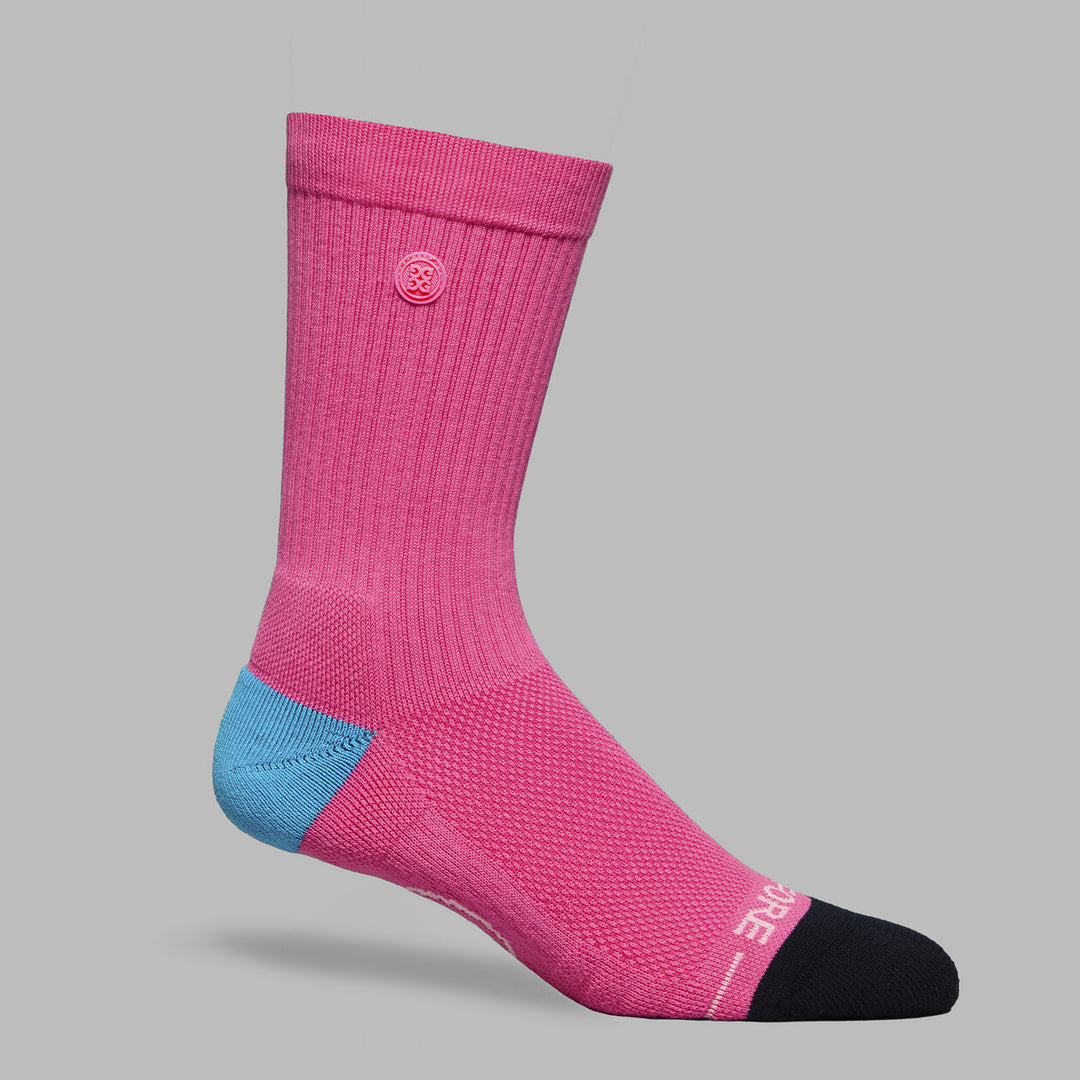 G/FORE WOMEN'S CIRCLE G'S CREW SOCK - KNOCKOUT PINK