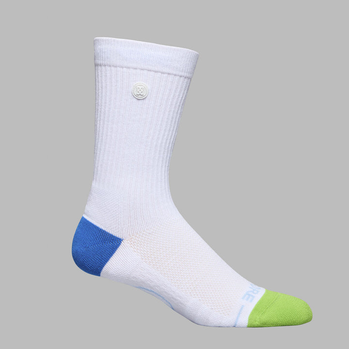 G/FORE WOMEN'S CIRCLE G'S CREW SOCK - SNOW