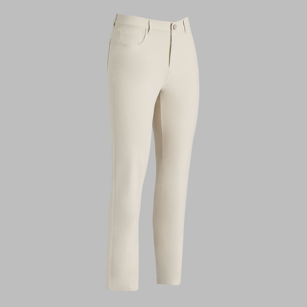 G/FORE WOMEN'S TOUR 5 POCKET WARP KNIT PANT - STONE