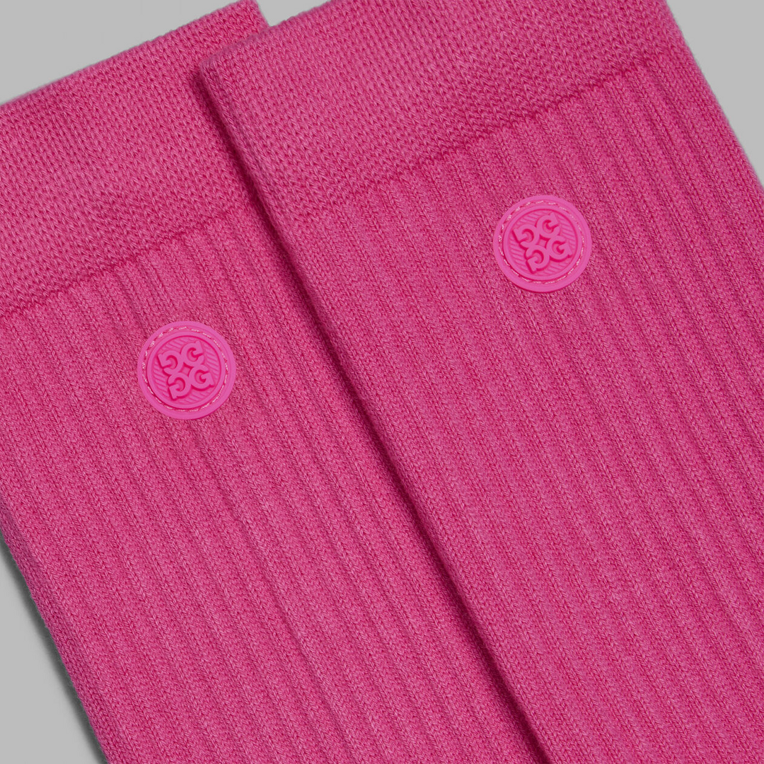 G/FORE MEN'S CIRCLE G'S CREW SOCK - KNOCKOUT PINK