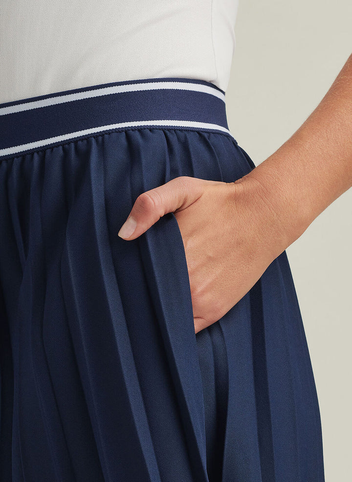 Peter Millar Womens Mickey Pleated Skort - Navy