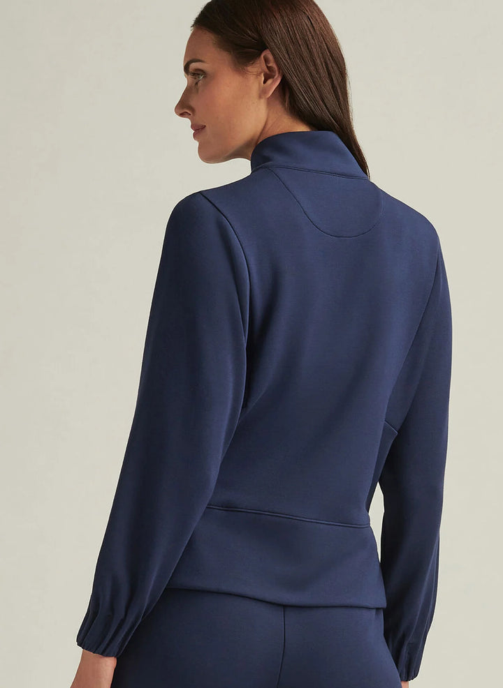 Peter Millar Womens Flora Knit Half-Zip Pullover - Navy