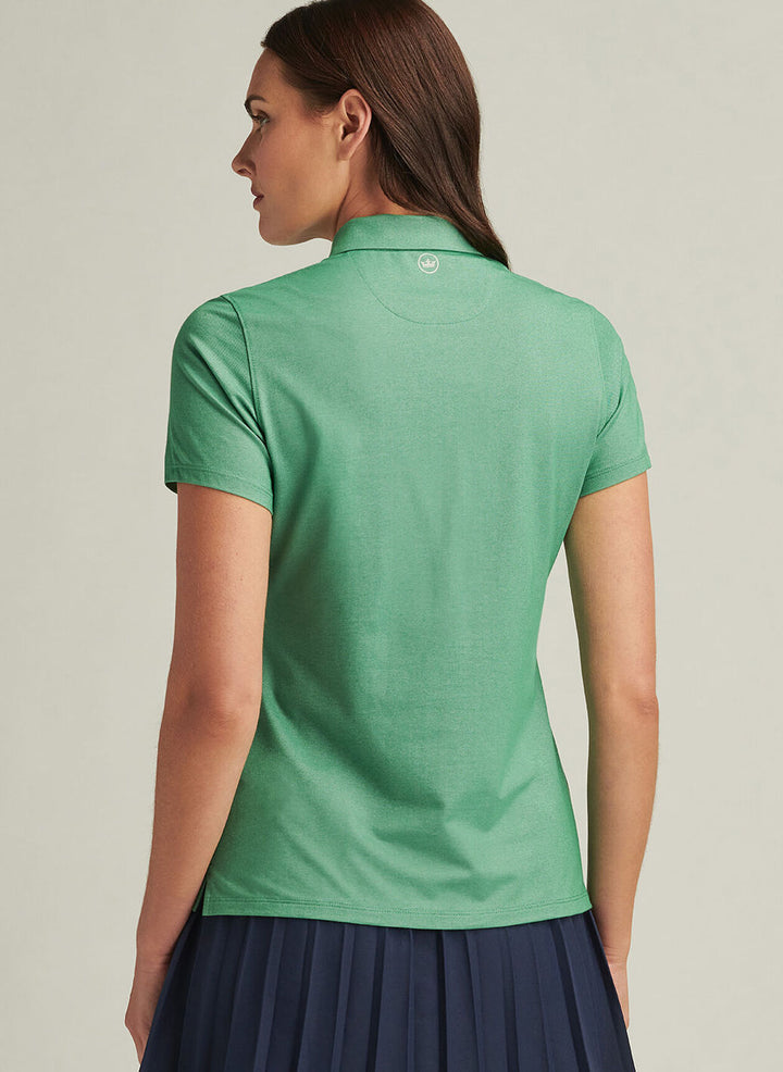 Peter Millar Womens Albatross Short-Sleeve Polo - Field Green