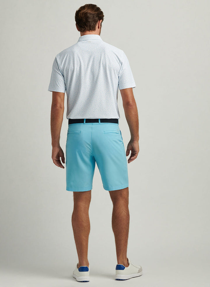 Peter Millar Mens Classic Fit Shackleford Performance Hybrid Short - Maya Blue