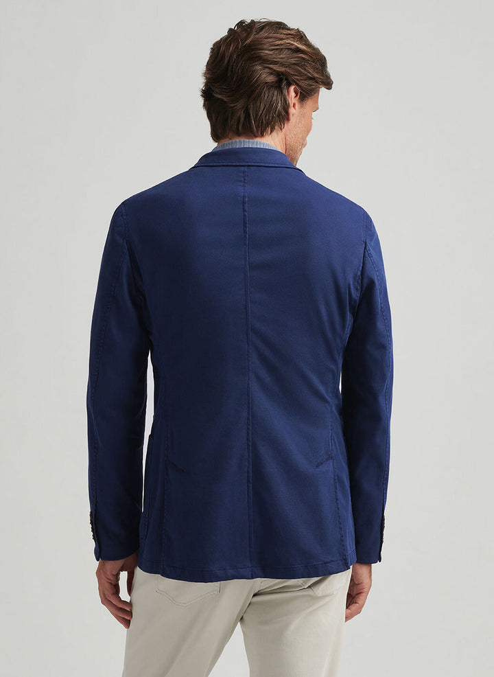 Peter Millar Mens Classic Fit Covington Soft Jacket - Washed Navy