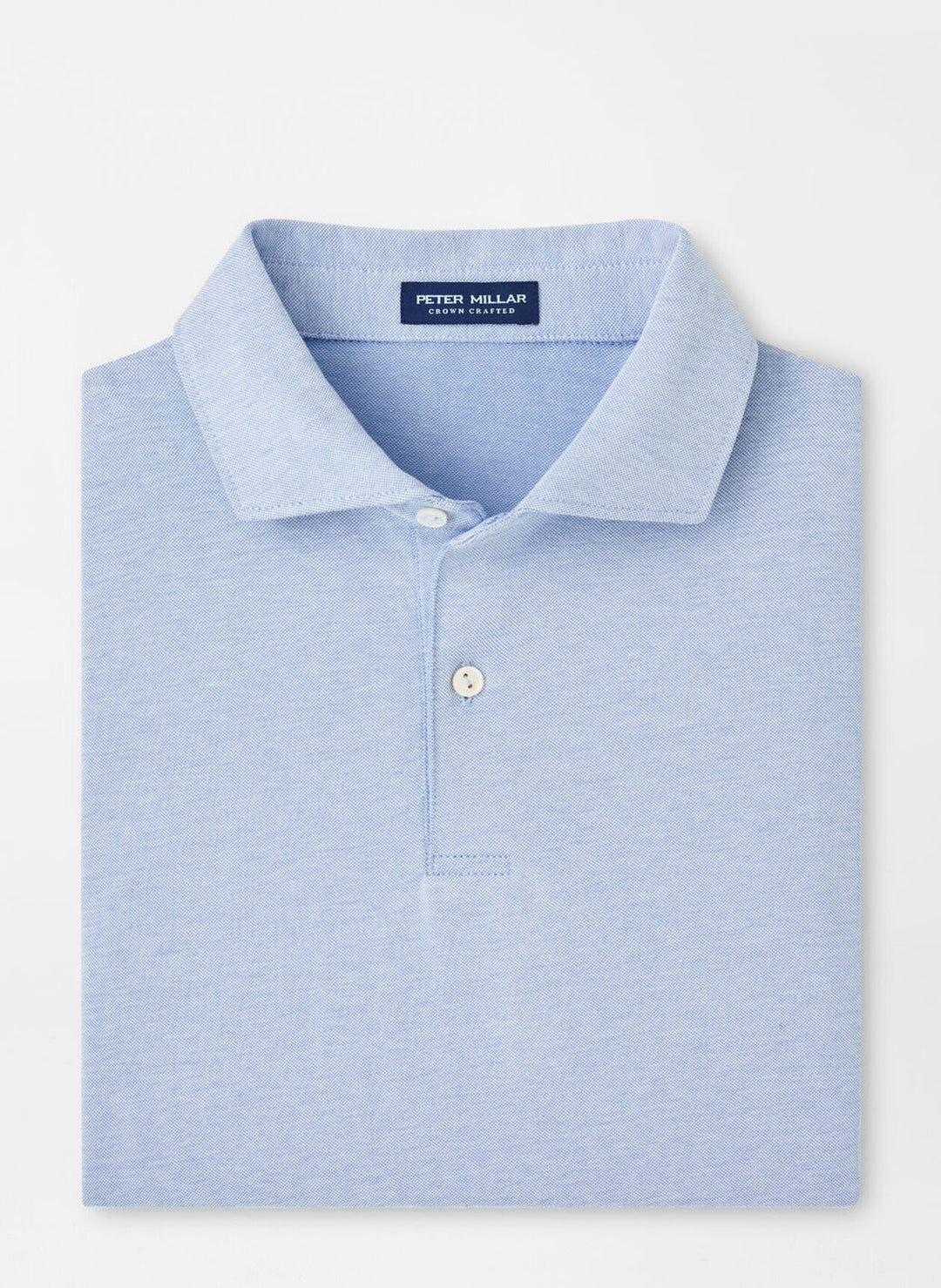 Peter Millar Mens Tailored Fit Albatross Cotton Blend Piqué Polo - Angelite