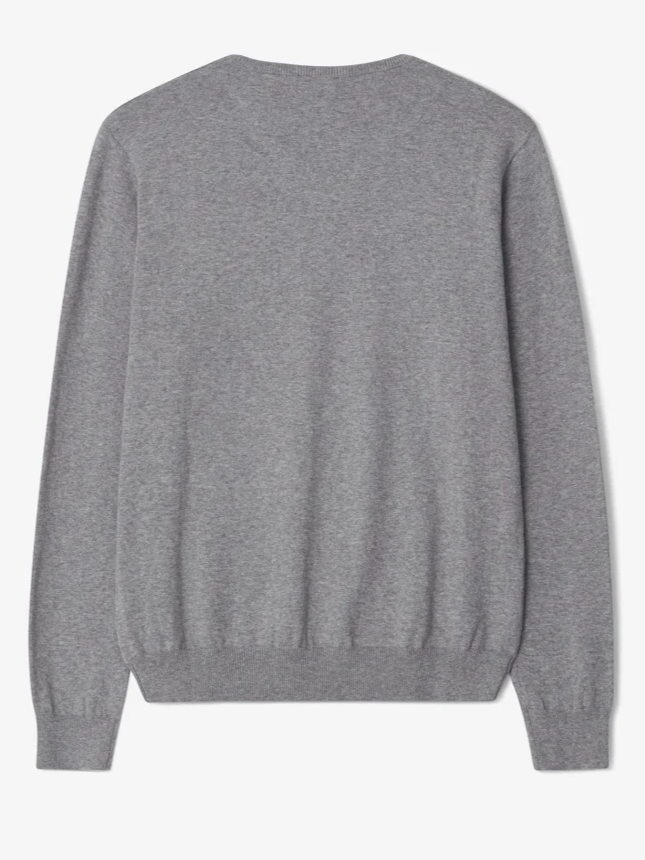 Cross Men's CLASSIC V-NECK SWEATER - GREY MELANGE