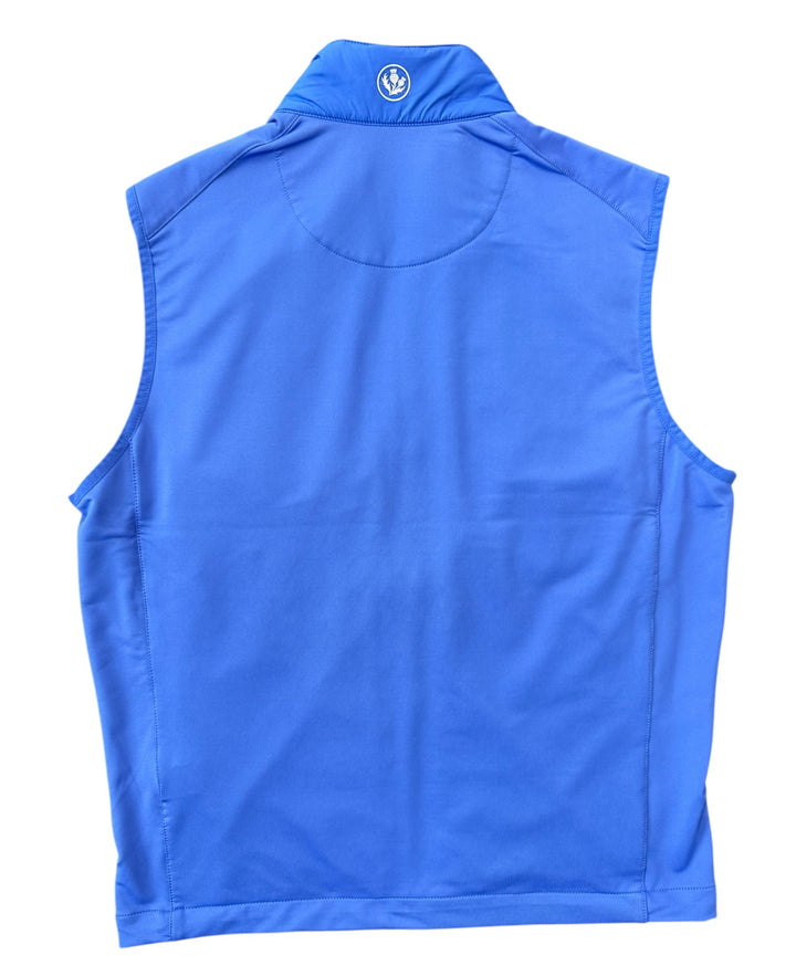 Donald Ross Mens Sport Fit Mixed Media Vest - Cobalt