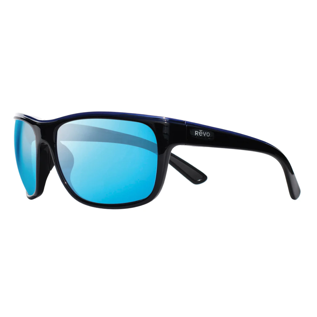 Revo Enzo  Glass Lens Polarized Sunglasses  - Black/Revo H20 Blue