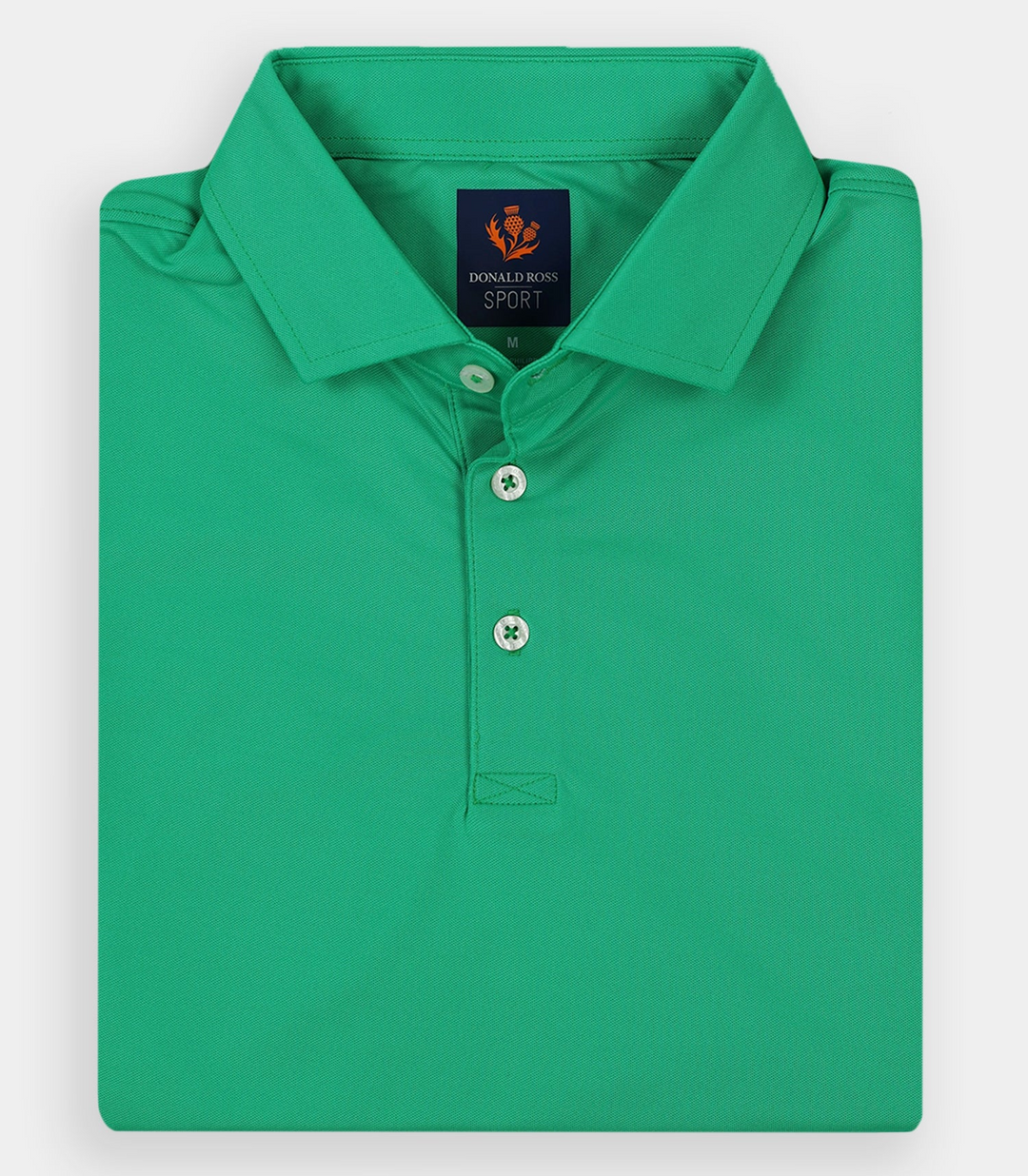 Donald Ross Mens Sport Fit DONNY Solid Pique Polo - CLOVER