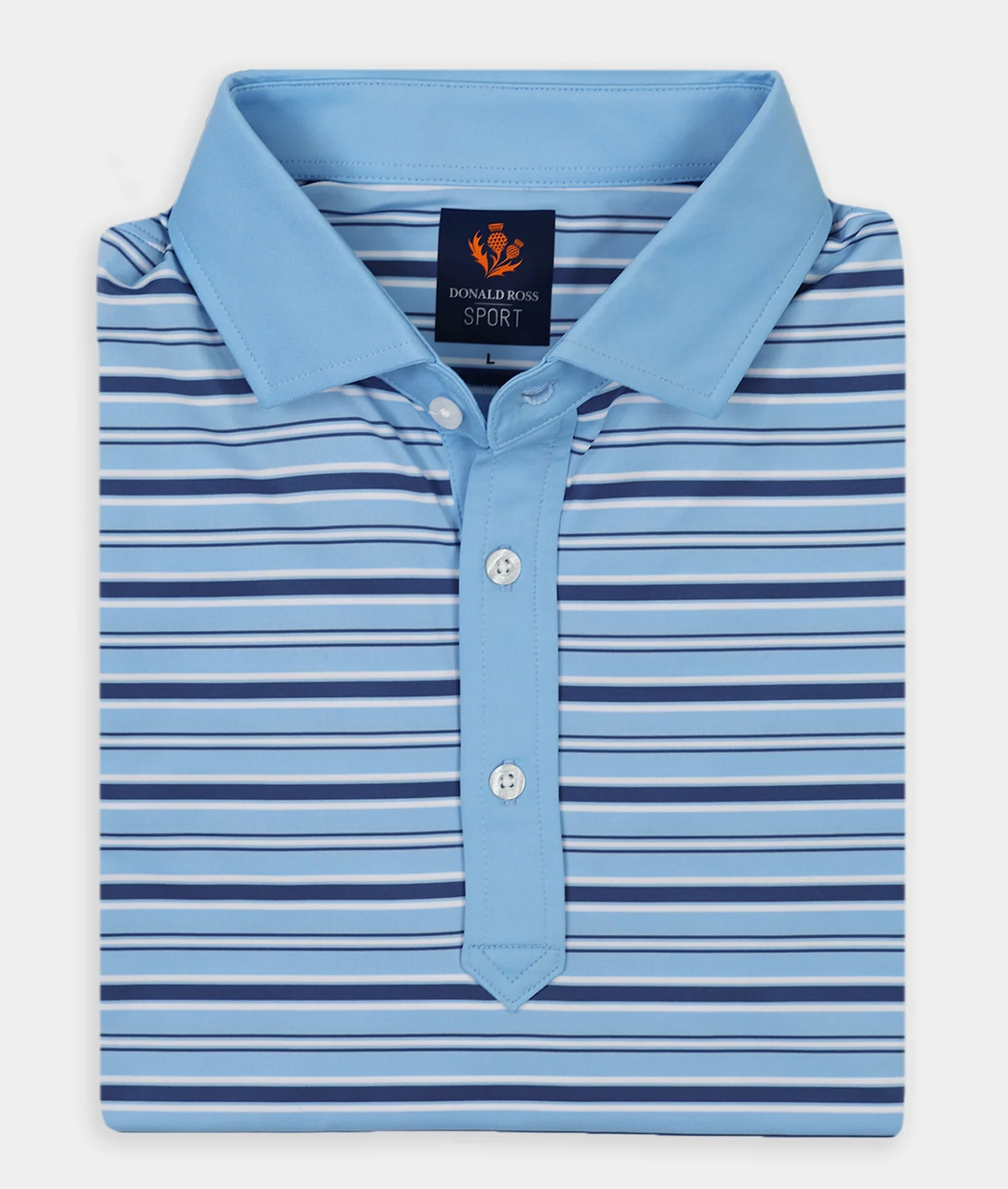 Donald Ross Mens Sport Fit BLAKE Polo -NEPPTUNE / DENIM / WHITE