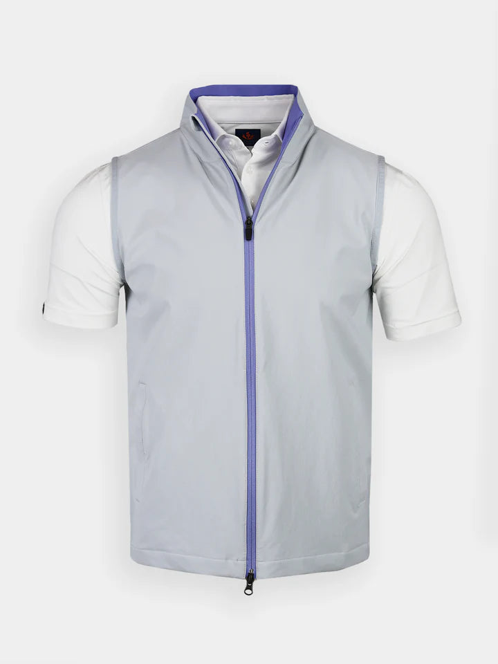 Donald Ross Mens Sport Fit Jude Vest - GRANITE