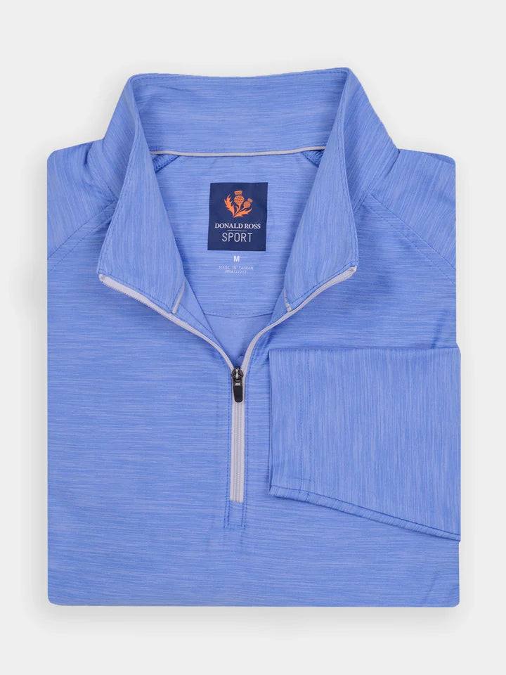 Donald Ross Mens Sport Fit Wyatt 1/4 Zip Pullover - ULTRAMARINE