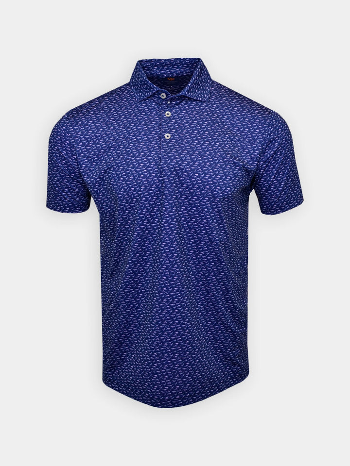 Donald Ross Sport Fit Mens Angus Polo - TAFFY/NAVY