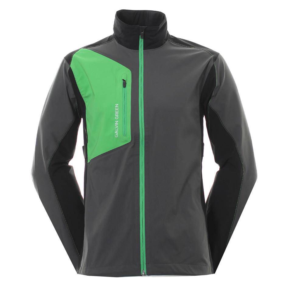 Galvin Green Mens ANGELO Paclite Gore-Tex Waterproof Jacket IRON/GREEN