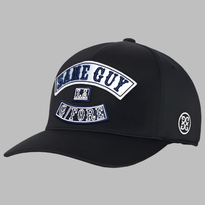 G/FORE MEN'S SAME GUY STRETCH TWILL SNAPBACK GOLF HAT - ONYX