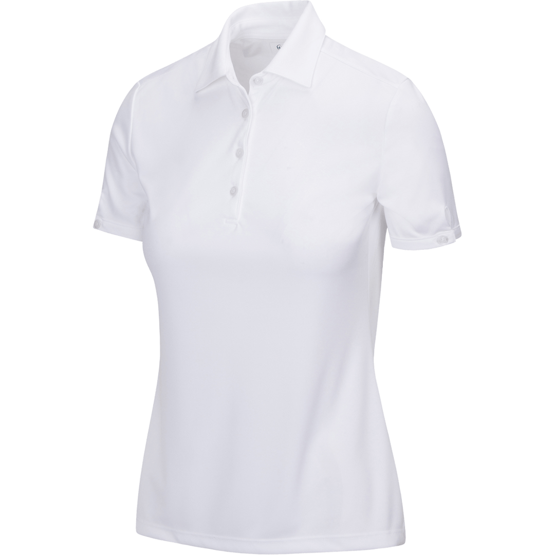 Greg Norman Womens ML75 2Below Short Sleeve Polo - WHITE
