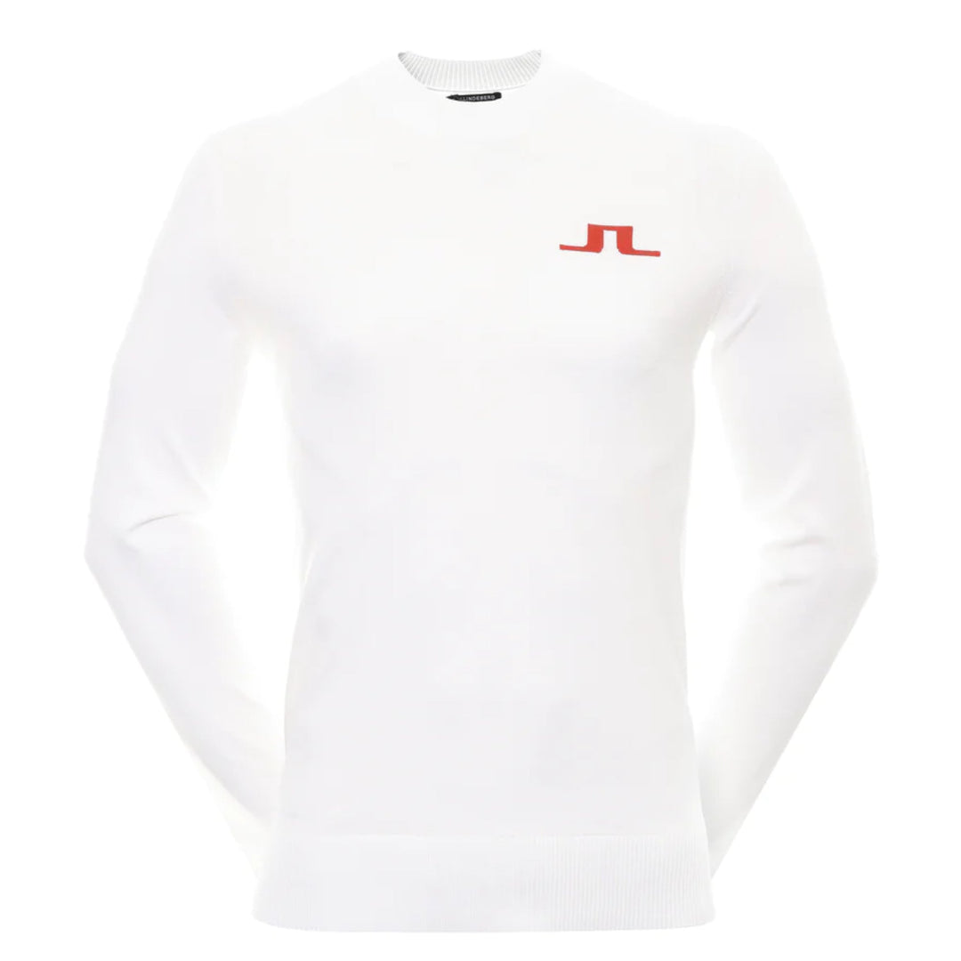 J.Lindeberg Mens Gus Golf Sweater - WHITE