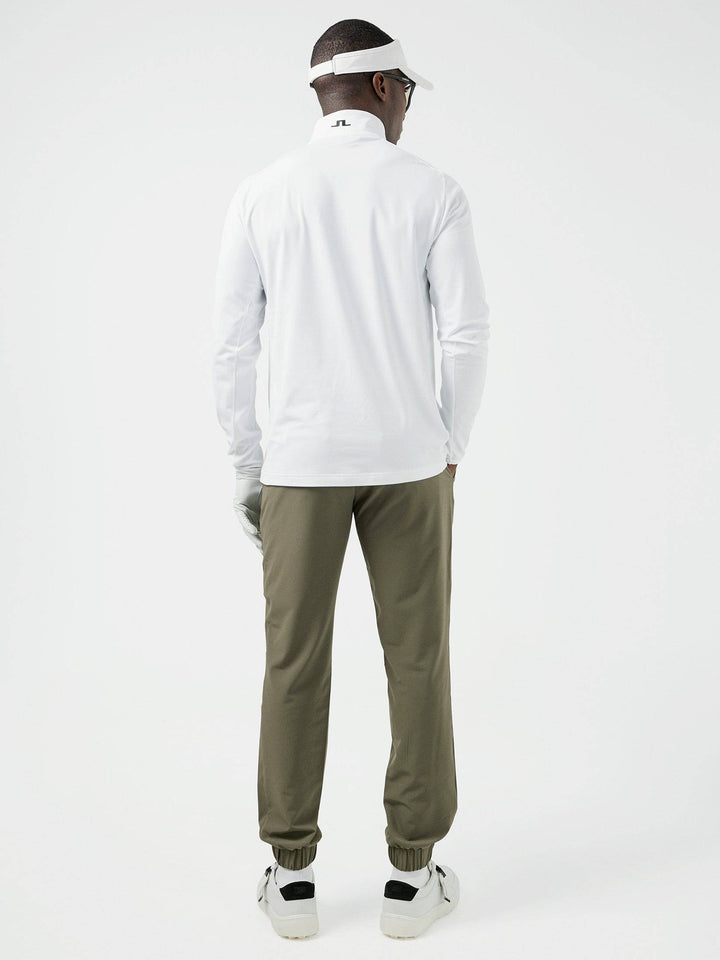 J.Lindeberg Mens Henry Relaxed Fit Mid Layer - WHITE