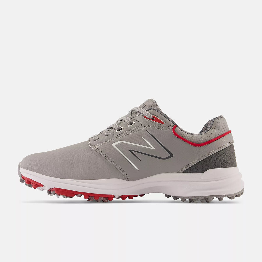 New Balance Mens Brighton Golf Shoe - GREY with red - Golf Anything Canada