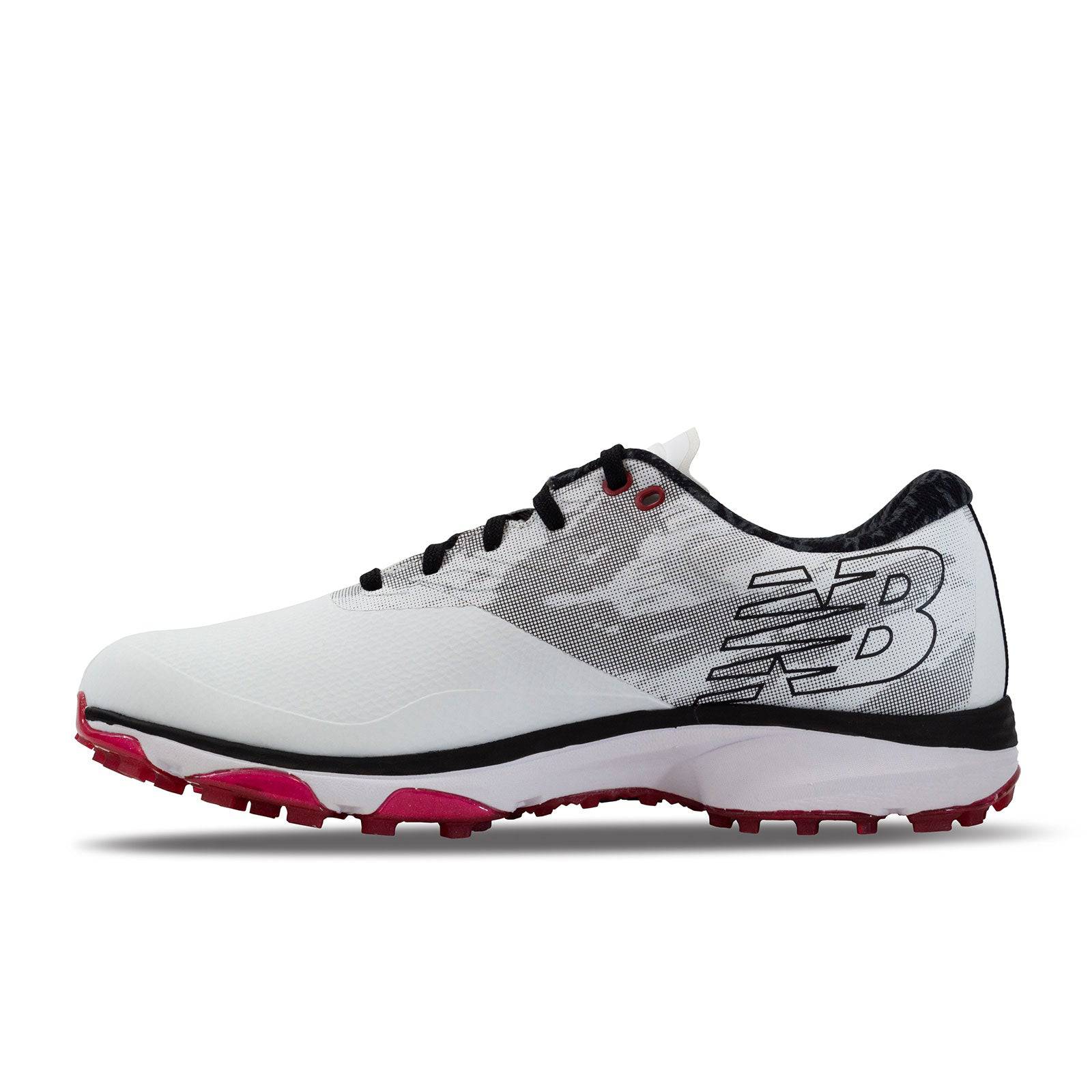 New Balance Mens Fresh Foam X Defender SL Golf Shoe - White / Black Medium / 9