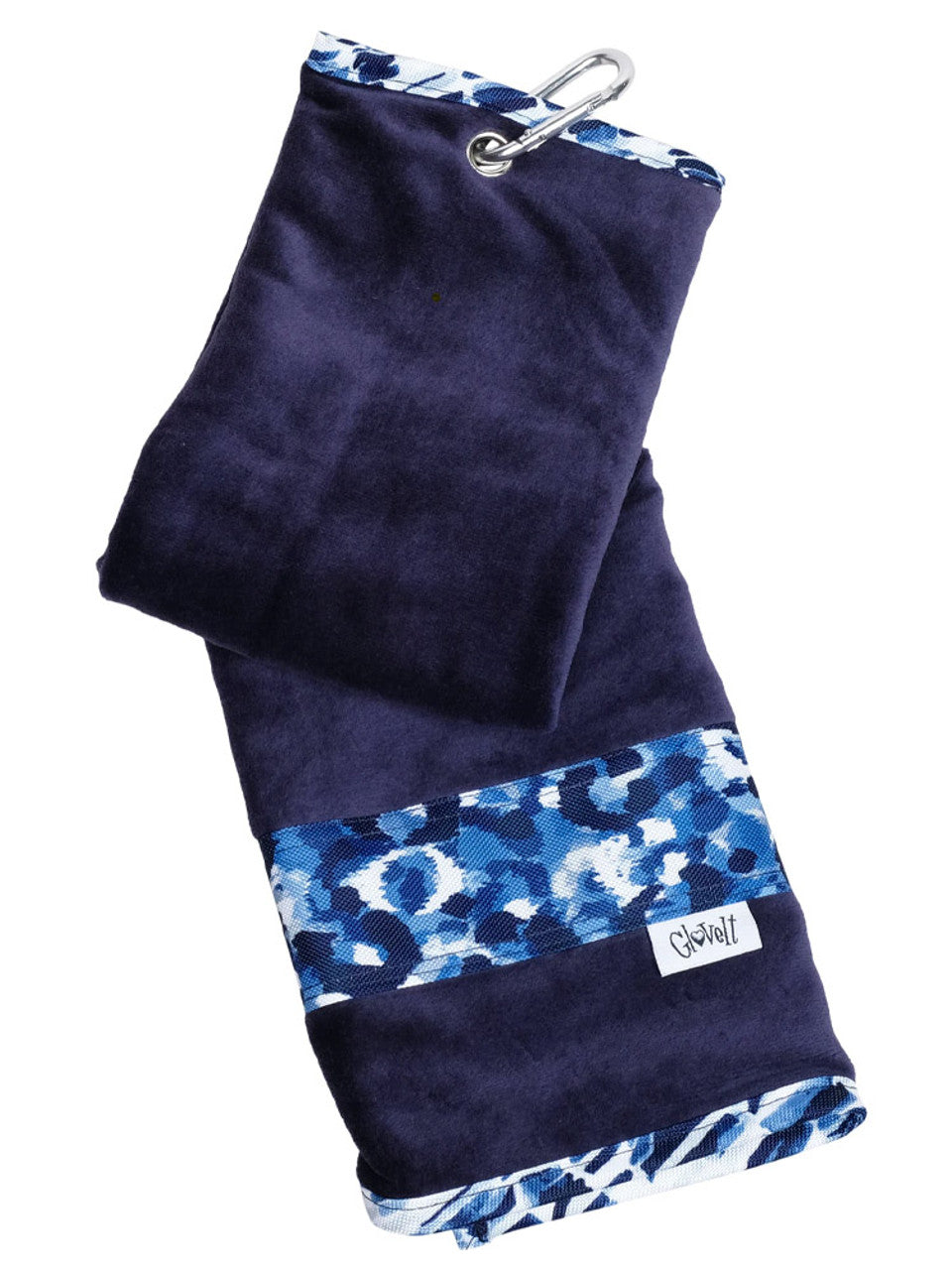 GLOVE IT SPORT TOWEL - BLUE LEOPARD