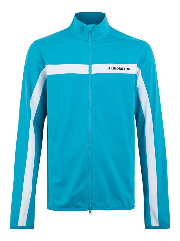 J.Lindeberg Mens Seasonal Jarvis Relaxed Fit Mid Layer - ENAMEL BLUE - Golf Anything Canada