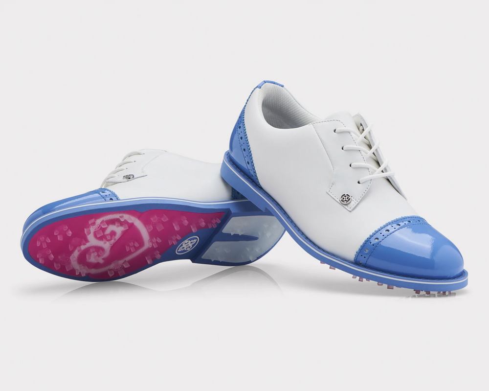 G/Fore Women's Cap Toe Gallivanter Golf Shoe - SNOW/VISTA - Golf Anything Canada