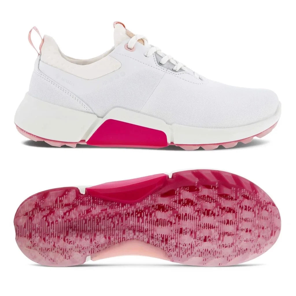 Ecco Womens Biom H4 Golf Shoes - WHITE/PINK - Golf Anything Canada