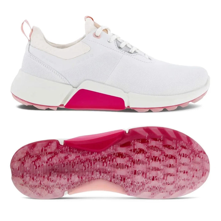 Ecco Womens Biom H4 Golf Shoes - WHITE/PINK - Golf Anything Canada