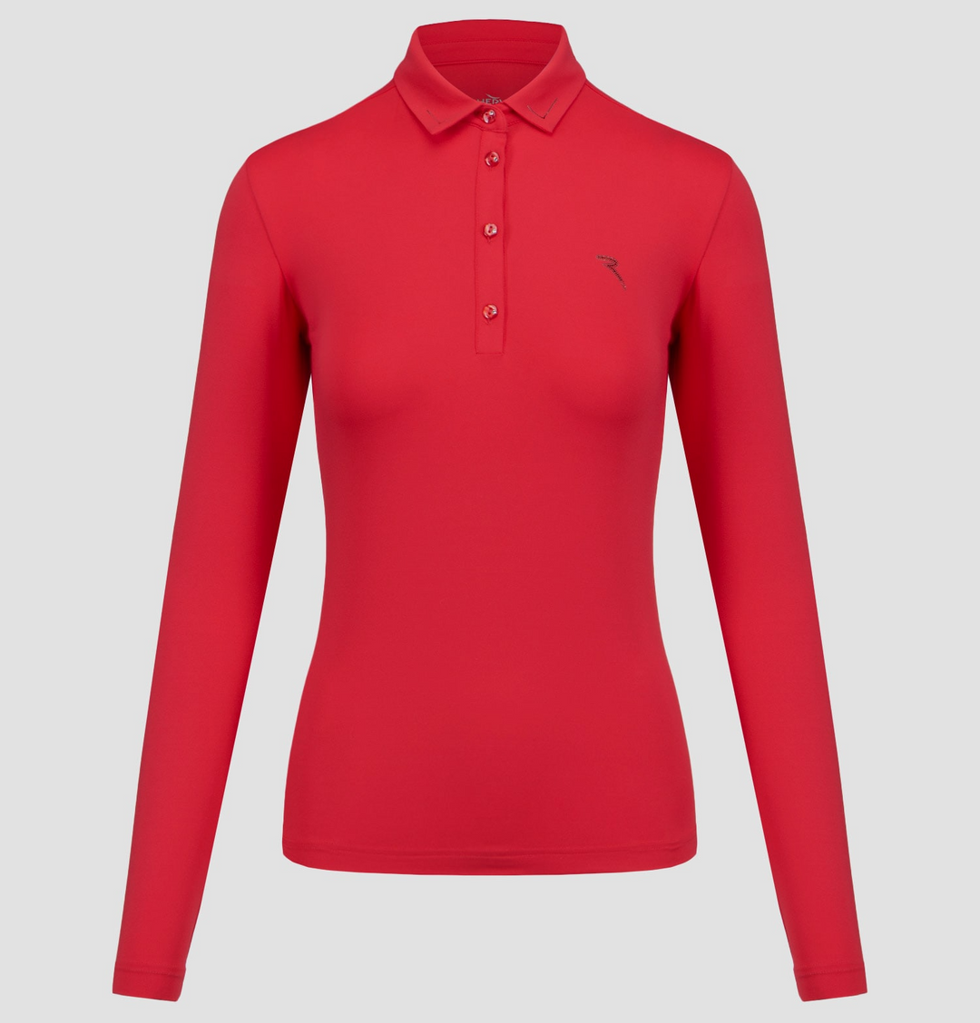 Chervo Women's ABRACADABRA Sunblock Longsleeve Polo - RED