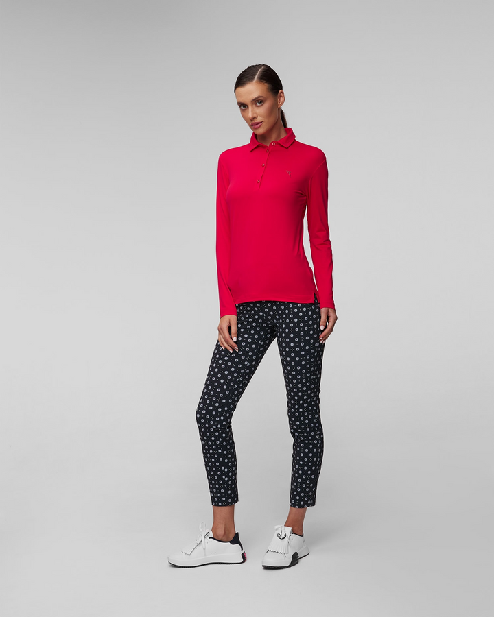 Chervo Women's ABRACADABRA Sunblock Longsleeve Polo - RED