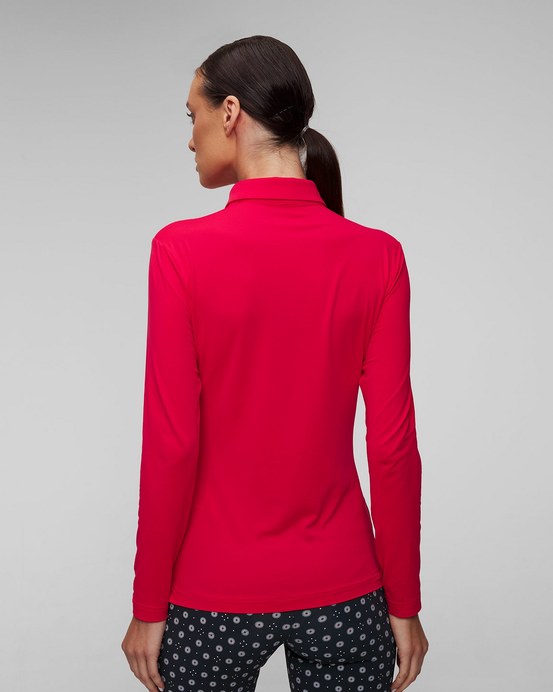 Chervo Women's ABRACADABRA Sunblock Longsleeve Polo - RED