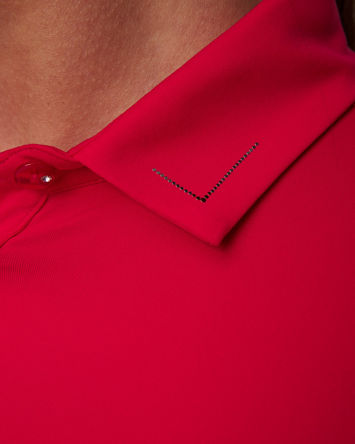 Chervo Women's ABRACADABRA Sunblock Longsleeve Polo - RED